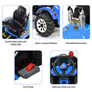 Battery Operated Blue Ride-On Excavator Truck with Front Loader Digger for Kids