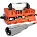48V 15A Battery Charger for Club Car Precedent & DS with 3-Pin Round Connector