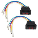 Set of 2 5-Wire Automotive Power Window Switches 41x26x21mm 12V/24V 20A with LED Indicator