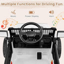 12V Kids' Electric Ride-On Truck with Remote Control, Music, LED Lights, and Foldable Design