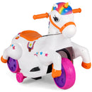 12V Unicorn Ride-On Toy for Kids with Training Wheels and Music Feature