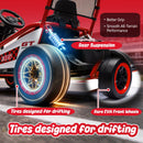 400W 24V Kids Electric Go Kart with Drift Function, Off-Road Capabilities, Roll Cage, 5-7.5 MPH