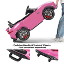 Honey Joy 12V Licensed Pink Jaguar F-Type SVR Kids Ride-On Car with MP3 and Lights