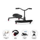 Kids' Ride-On Scooter with Handles and 360-Degree Spins, W276