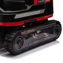 Dual Function 12V 360° Red Kids Ride-On Excavator with Remote Control