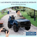 Enjyam 24V Chevrolet Silverado Dual Seat Kids Electric Truck with Remote Control 90W Motors