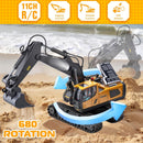 11-Channel Remote-Controlled Excavator Truck with 680-Degree Rotation