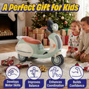 Kids' 3-Wheel Electric Motorcycle Scooter with LED Lights
