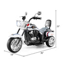 6V Children's Chopper Motorcycle 3-Wheel Trike with Headlight and Horn