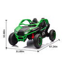24V 2-Seater Kids Ride-On UTV with Parental Control Bluetooth LED Lights 400W Power
