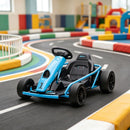 Electric Blue Go Kart for Kids Ages 8-12