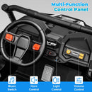Blue 24V Electric 2-Seater Kids Ride-On Truck with Remote Control and 4WD