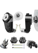 Set of 2 High-Speed 24V RS555 Steel Gears Motors with 35000RPM Gearbox for Power Wheels