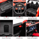 Kids' Red 24V Dual-Seater Electric UTV Car