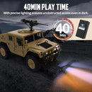 1:16 Scale RC Military Vehicle – 4x4 Off-Road Rock Crawler with Winch for Kids | Khaki