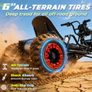 2000W Motor Electric Go Kart with Premium Steel Frame, 3 Speed, Up to 30MPH