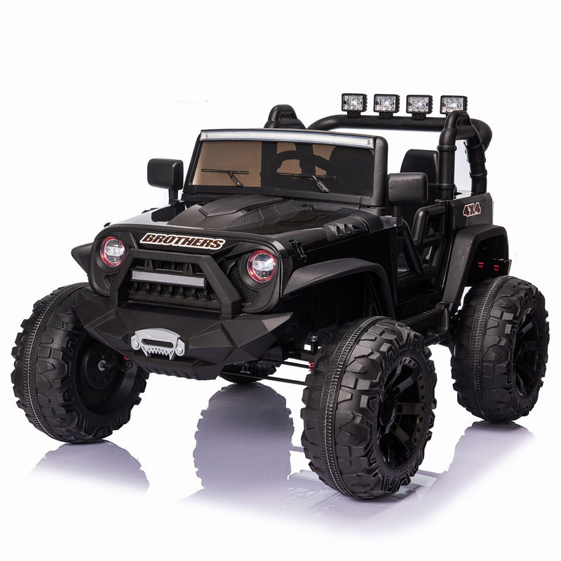 12V/24V Electric Jeep Ride-On Car for Kids with Music USB and Parental Remote