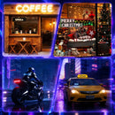 7''x3'' Animated Dual LED Motorcycle Windshield Lights with APP & Remote Control