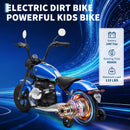 Kids 24V Electric Dirt Bike with Training Wheels and 200W Motor for 45 Minutes of Fun
