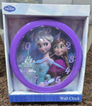 Disney Frozen Elsa and Anna 10" Wall Clock - Brand New Design