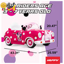 Minnie Mouse 6 Volt Electric Convertible Ride-On Car for Kids Ages 3 and Up
