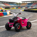 Pink 6V Children’s Electric Ride-On Car with Forward and Reverse Features