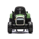 24V Battery-Powered Ride-On Tractor with Trailer, Remote Control, LED Lighting, and MP3 Player
