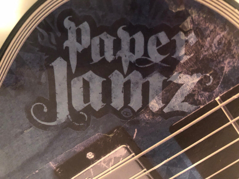 Blue Paper Jamz Guitar Toy in Working Condition