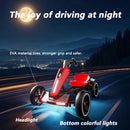 12V Electric Go Kart for Kids with Foldable Design, Adjustable Seat, and 4 Non-Slip EVA Wheels for Outdoor Fun