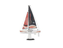 PLAYSTEAM Voyager 280 Red 2.4GHz Remote Control Motorized Sailboat - 17.5" Height