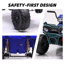 24V Electric Quad ATV for Kids with 6MPH Speed, Twist-grip Throttle, and Foot Brake