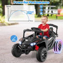 12V Electric Ride-On Car for Kids with Remote Control, LED Lights, and Music