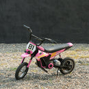 Kids Electric Off-Road Motorcycle, 24V 250W Power, 9.9 MPH, 12-Inch Tires, Rear Suspension