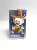 Retro Gemmy Country Pig Animated Singing Plush Cowboy Toy with Guitar
