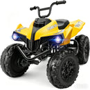24V 4WD Dual-Seater ATV for Older Kids, Robust 4-Wheel Ride-On with Sounds in Blue