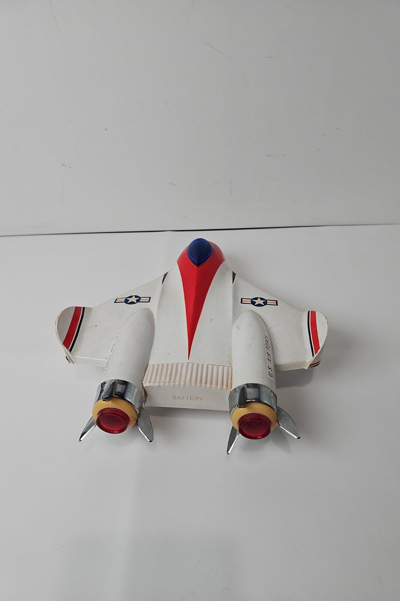 Working US Air Force Super Jet Fighter F-125 Mekka Solid State AM Radio Vintage Model