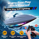 WEINAIR H138 High-Speed RC Boat with 7 LED Lights for All Ages