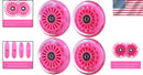 Glow-in-the-Dark 12” Polyurethane Wheels for Ride-On Toys