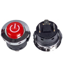 Crimson Circular Power Switch for Ride-On Vehicles