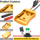 Sturdy Dual Dewalt Battery Adapter Set with 30Amp Fuse – Trustworthy DIY Resource