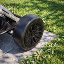 Qaba 24V Dual Motor Electric Drift Go Kart for Children Aged 6 and Up, Gray
