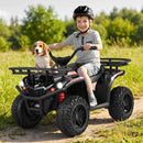 24V Kids Electric ATV with Dual Motors and Storage Basket