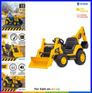 12V Kids Construction Backhoe Excavator with MP3 Functionality