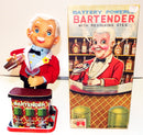 Exclusive Rosko Battery-Powered Bartender with Spinning Eyes - Pristine Condition in Box