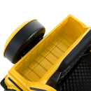 JOYLDIAS Yellow 12V Electric Truck Toy for Kids with LED Lights, Music, and Remote Control