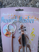 Mini Electronic Violin Keychain with 8 Songs for Ages 8 and Up