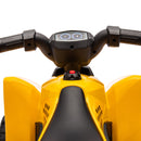CAT 6V Yellow Toddler Electric ATV Quad with Foot Pedal Control