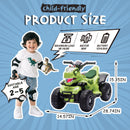 12V Dinosaur-Themed Kids ATV with Bluetooth, LED Lights, and Microphone