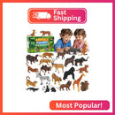 Tudoccy Realistic Wild Safari Animal Set, 23 Plastic Figures