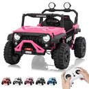 Pink 24V 4WD Ride-On Truck for Kids - Speedy 4.97MPH with Double Seats